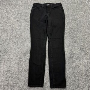 NYDJ Jeans Womens 10 Black Ami Skinny Legging Stretch Liftxtuck Denim Preppy